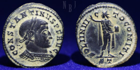 ROMAN; Constantine I Follis - SOLI INVICTO COMITI, 4.60gm, 23mm, VF