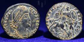 Roman; Constantius II (337-361) AE. Constantinople mint, 5.97gm, 22mm, VF