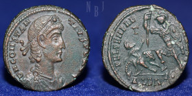 Roman; CONSTANCE II (8/11/324-3/11/361) DN CONSTANTIVS PF AVG, 6.63gm, 22mm, About EF