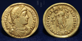 Roman, Valentinian I (364-375). Gold Solidus, mint of Nicomedia, AD 364. (4.26gm, 21mm) About EF