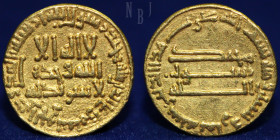 Abbasid. temp. al-Mahdi (158-169h) Gold Dinar, no mint 168h, 4.23gm, 19mm, Good VF to EF
