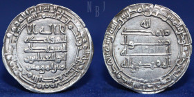 Abbasid, al-Muqtadir (295-320h), dirham, al-Basra 303h, 2.90gm, 27mm