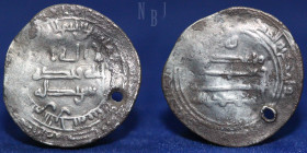 ABBASID. al-Muqtadir, Silver Dirham, al-Rahba 300h, 2.81gm, 25mm