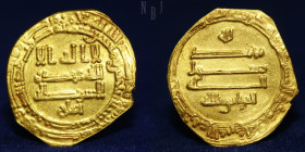 Abbasid, al-Wathiq (227-232h) Dinar, San'a 230h, 3.42gm, 22mm, GOOD VF & RR