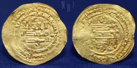 ABBASID, al-Radi, Gold Dinar, Mah al-Basra 324h, 2.51gm, 26mm, VF & R