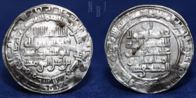 ABBASID. al- Mustakfi (333-334h), Silver Dirham, Madinat al- Sa lam 334h, 2.93gm, 24mm, VF & R