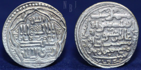 ILKHAN: Ghazan Mahmud, 1295-1304, AR dirham, kashan. Dared: 704h, 4.29gm, 25mm, About EF