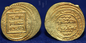 ILKHANID. Abu Sa’id, Gold Dinar, type F, Tabriz 724h, 4.53gm, 20mm, Good EF