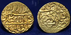 SAFAVID: 'Abbas I, 1588-1629, AV mithqal, lar, A-2627, type B (sic), 3.84gm, 16mm, EF & RR