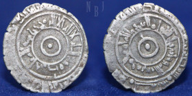 FATIMID, AL-MU'IZZ (341-365h), Dirham, 1.39gm, 20mm, Trablus dated: 3,,3, RR