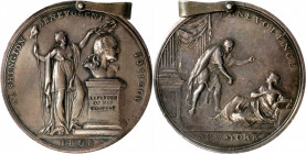 1808 Washington Benevolent Society Medal. By John Reich. Musante GW-94, Baker-327, Julian RF-23. Silver. AU-53 (PCGS).

42.4 mm (without the hanger)...