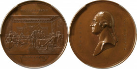 "1776" (ca. 1851) Declaration of Independence Medal. By Charles Cushing Wright. Musante GW-181, Baker-53. Struck Bronze. Specimen-64 (PCGS).

90.8 m...