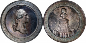1860 U.S. Mint Cabinet Medal. Musante GW-241, Baker-326, Julian MT-23. Silver. Specimen-64 (PCGS).

59.6 mm. 1127.8 grains. Deep gray silver dominat...
