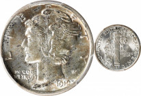 1919-S Mercury Dime. MS-66 (PCGS). CAC.

A pretty Gem with a brilliant reverse contrasted against an obverse dressed in speckled olive-russet over a...