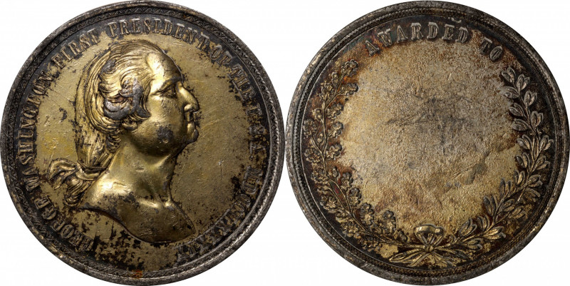 Undated (ca. 1860) Award Medal. By Robert Lovett, Jr. Musante GW-357, Baker-355....