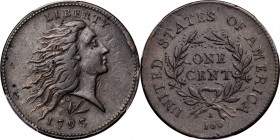 1793 Flowing Hair Cent. Wreath Reverse. S-11C. Rarity-3-. Lettered Edge. EF-40 (PCGS).

This is a handsome, high grade circulated example of a peren...