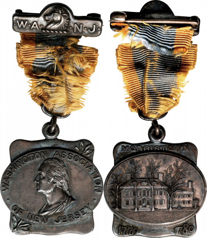1889 Washington Association of New Jersey Badge. By Tiffany & Co. Musante GW-Unl...