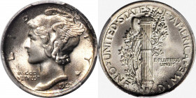 1925-D Mercury Dime. MS-66+ FB (PCGS). CAC.

With full central detail, generally bold peripheral features and superior preservation, this is certain...