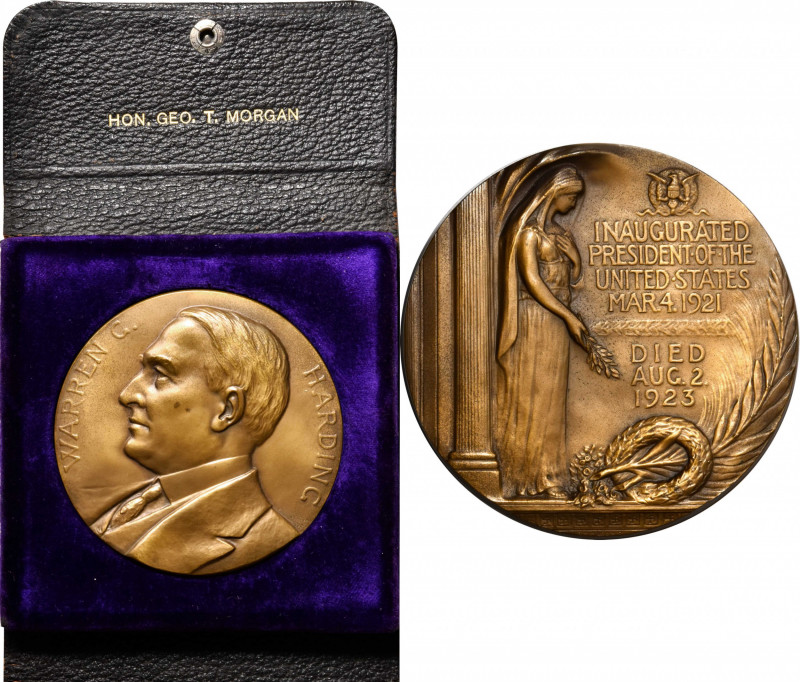 1923 Warren G. Harding Memorial Medal. By George T. Morgan. Failor-Hayden 128. G...