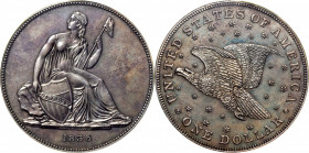 1836 Gobrecht Silver Dollar. Name on Base. Judd-60 Original, Pollock-65. Rarity-1. Silver. Plain Edge. Die Alignment IV. Proof-62 (PCGS). OGH.

Offe...