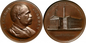 1879 A. Loudon Snowden Medal. By George T. Morgan and Anthony C. Paquet. Julian MT-11. Bronze. MS-67 BN (NGC).

80 mm. A fine rendering of the Mint ...