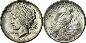 1921 Peace Silver Dollar. High Relief. MS-66 (PCGS). CAC.

A true upper end Gem example of this perennially popular and challenging High Relief Peac...