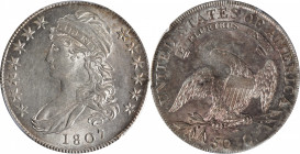 1807 Capped Bust Half Dollar. O-112. Rarity-1. Large Stars, 50/20. AU-58 (PCGS). CAC.

Exceptionally attractive for both the issue and the assigned ...