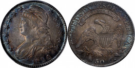 1824 Capped Bust Half Dollar. O-115. Rarity-2. AU-58+ (PCGS). CAC.

A thoroughly PQ example with smooth, near-fully lustrous surfaces. Both sides ar...