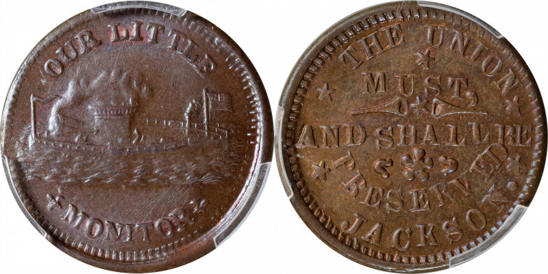 Undated (1861-1865) OUR LITTLE MONITOR / THE UNION MUST AND SHALL BE PRESERVED J...