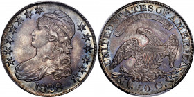 1828 Capped Bust Half Dollar. O-102. Rarity-2. Curl Base No Knob 2. MS-63+ (PCGS).

A handsome piece that sports undeniably original surfaces on bot...