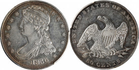 1836 Capped Bust Half Dollar. Reeded Edge. 50 CENTS. GR-1, the only known dies. Rarity-2. AU-50 (PCGS).

An otherwise brilliant example of this icon...