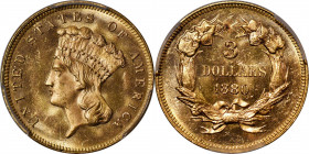 1880 Three-Dollar Gold Piece. MS-65 PL (PCGS).

As the only 1880 $3 certified in the PL category at PCGS, here is a very significant example of this...