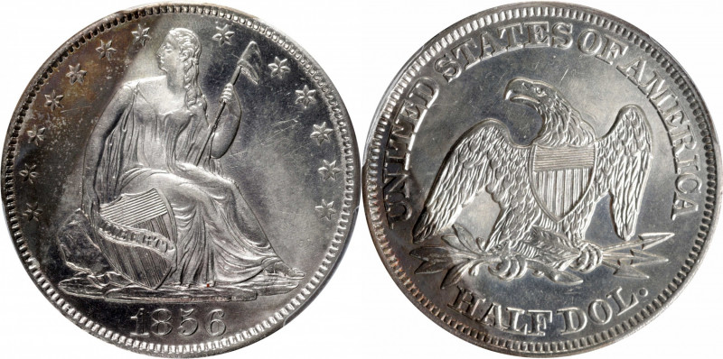 1856 Liberty Seated Half Dollar. WB-101. AU Details--Surfaces Smoothed (PCGS).
...