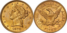 1878-CC Liberty Head Half Eagle. Winter 1-A, the only known dies. AU-50 (PCGS). CAC.

One of the finest 1878-CC half eagles available to today's gol...