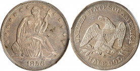 1856-O Liberty Seated Half Dollar. WB-9. Rarity-2. Early Die State. Repunched Date, Doubled Date. AU-53 (PCGS).

PCGS# 6288. NGC ID: 24HP.

From t...
