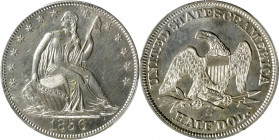1856-S Liberty Seated Half Dollar. WB-2. Rarity-4. AU Details--Graffiti (PCGS).

PCGS# 6289.

From the Abigail Collection, Part II.

Estimate: $...