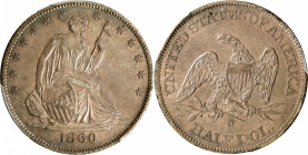1860-O Liberty Seated Half Dollar. Type II Reverse. WB-12. Rarity-3. AU-50 (PCGS).

PCGS# 6300. NGC ID: 24J4.

From the Abigail Collection, Part I...