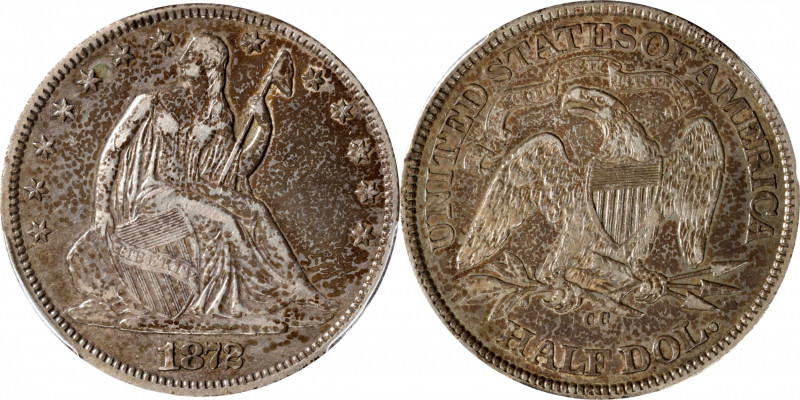 1872-CC Liberty Seated Half Dollar. WB-1. Rarity-4. VF Details--Cleaned (PCGS)....