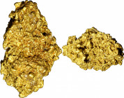Native Gold Specimen. Approximately 97.0 mm x 69.5 mm x 55.3 mm. 960 grams (30.86 troy ounces).

An exceptional gold specimen, and the largest we re...