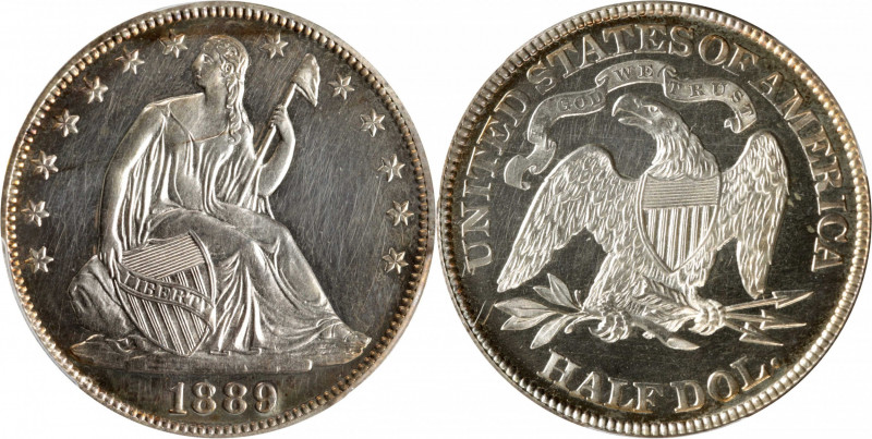 1889 Liberty Seated Half Dollar. Proof-62 (PCGS).

One of the more popular Pro...