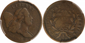 1794 Liberty Cap Half Cent. C-3a. Rarity-5. Normal Head. Small Edge Letters. VG-8 (PCGS).

A highly appealing specimen of this elusive variety. Nice...