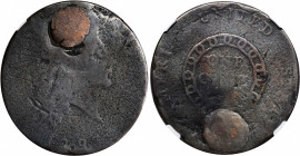 1793 Flowing Hair Cent. Chain Reverse. S-1. Rarity-4. AMERI. Good Details--Plugged, Scratches (NGC).

Each side displays medium greenish-brown patin...