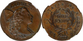 1794 Liberty Cap Cent. S-31. Rarity-1. Head of 1794. Unc Details--Obverse Corrosion (NGC).

Reverse lapped, Breen Die State II. The strike is sharp ...