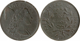 1794 Liberty Cap Cent. S-60. Rarity-3+. Head of 1794. VF-30 Details--Corroded, Rim Damaged (ANACS). OH.

Well defined overall for this scarcer, more...