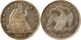 1886 Liberty Seated Half Dollar. Proof-65 Cameo (PCGS).

An endless abyss reflects in the deeply mirrored fields that traverse this gorgeous Gem Pro...