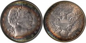 1903 Barber Half Dollar. MS-63 (PCGS). OGH.

An original Barber half with frosty lustrous surfaces highlighted at the borders with iridescent toning...