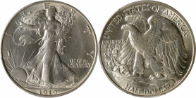 1919-S Walking Liberty Half Dollar. MS-62 (PCGS).

Light pearl-gray iridescence greets the viewer from both sides, as does full mint luster in a sof...