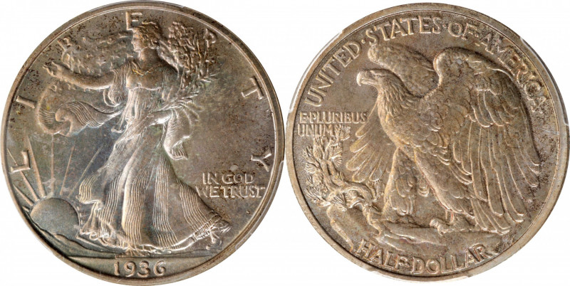 1936 Walking Liberty Half Dollar. Proof-66 (PCGS). CAC.

This fully struck and...