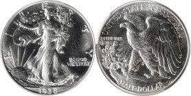 1938 Walking Liberty Half Dollar. Proof-67+ (PCGS). CAC.

Brilliant surfaces are fully struck with intense reflectivity to the finish. Impressive co...