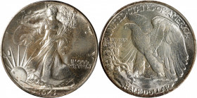 1941 Walking Liberty Half Dollar. MS-67+ (PCGS). CAC.

Full, billowy mint frost flows serenely over both sides of this minimally toned, golden-tinge...